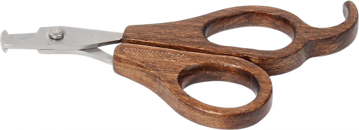 Closed Maximilian pet nail clippers with finger-loop handles