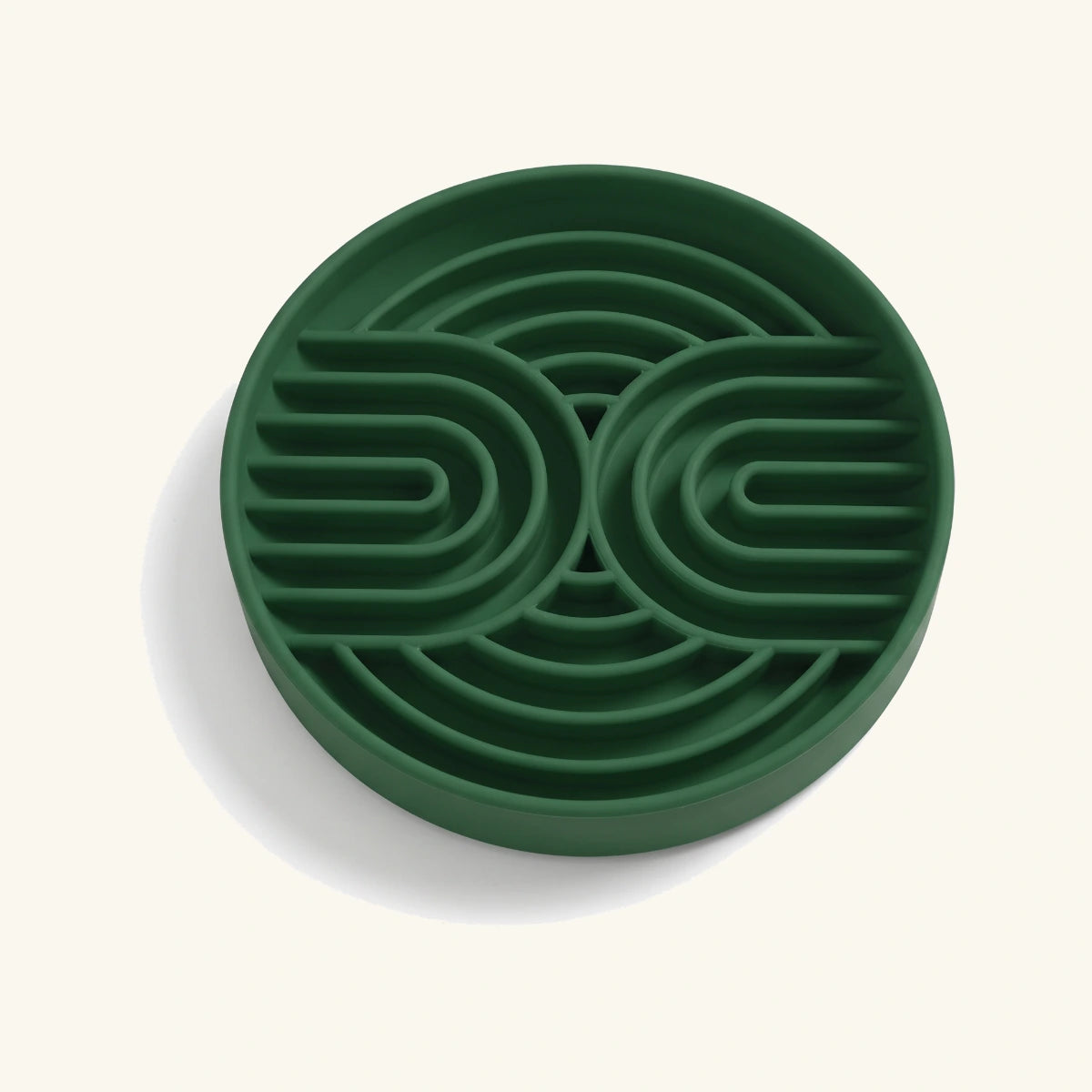 Silicone Slow Feeder Bowl on a cream background