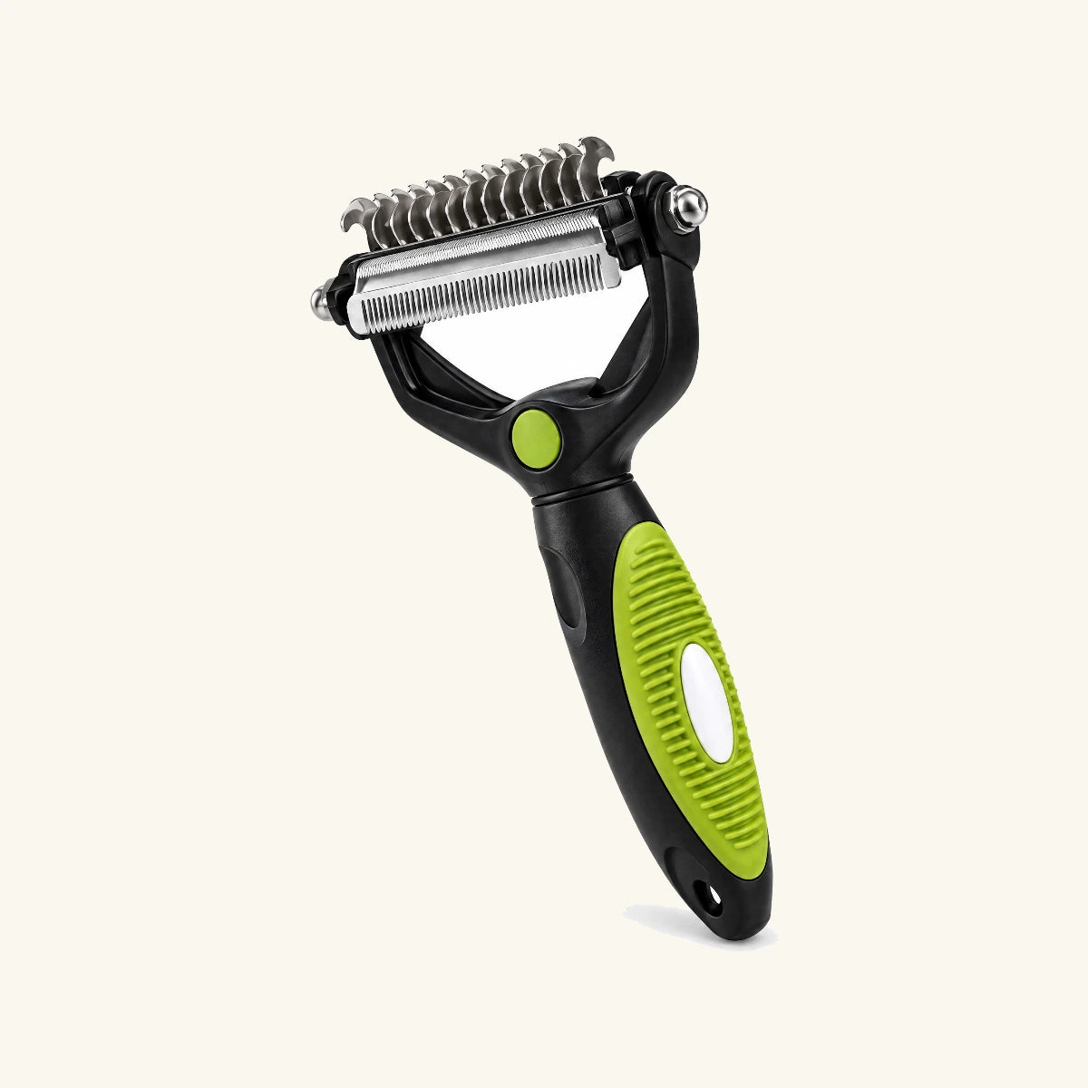 3-in-1 Pet Grooming Comb on a cream background