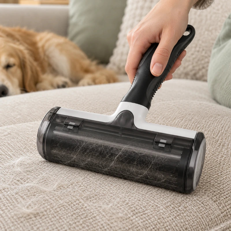 Clean up pet care scene